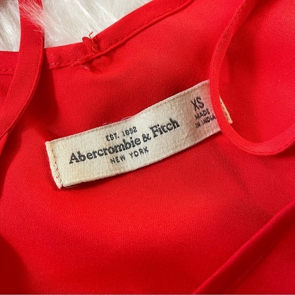 Abercrombie & Fitch Red Orange Cross Back Strappy Lightweight Cami Top Size XS - Picture 9 of 9